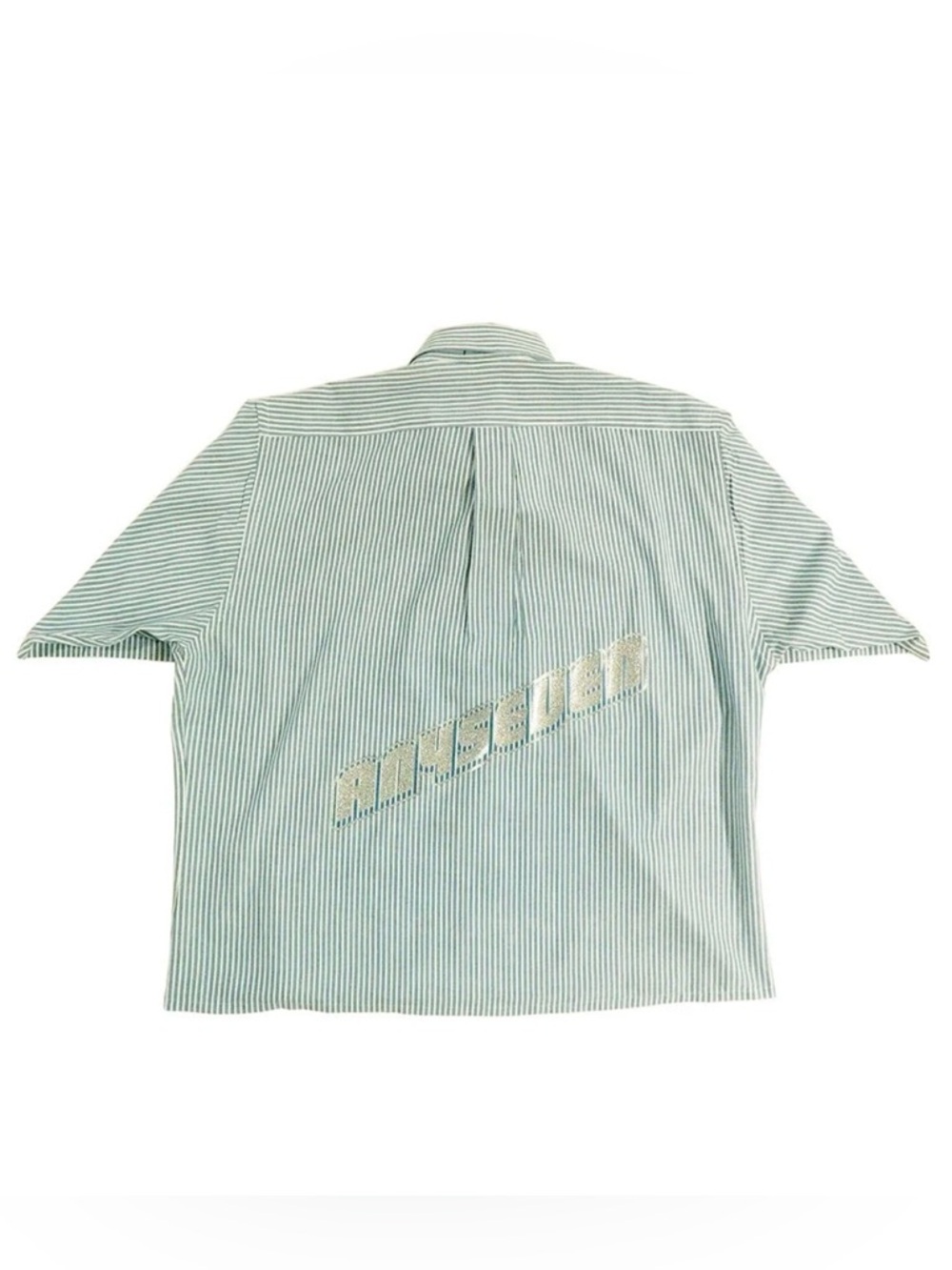 ANY7 LAMBO LOGO CHOPD SS DRESS SHIRT - Aqua